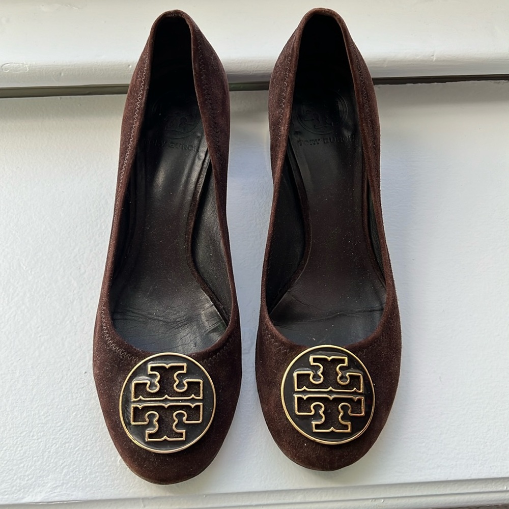 Tory Burch chocolate brown heels
